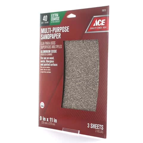 Ace 5.5 in. L X 4.5 in. W X .25 in. 80 Grit Coarse Contour Hand Sanding Pad  - Ace Hardware