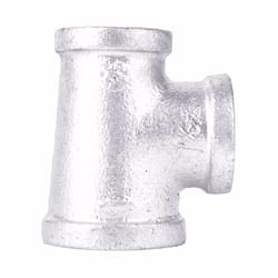 STZ Industries 3/4 in. FIP each X 3/4 in. D FIP Galvanized Malleable Iron Reducing Tee
