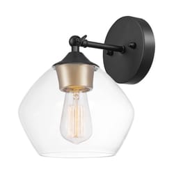 Globe Electric Harrow 1-Light Matte Black Wall Sconce