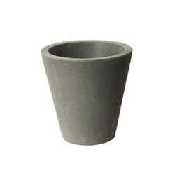 Algreen Products 16.5 in. H X 16 in. W X 16 in. D Plastic Olympus Planter Warm Gray