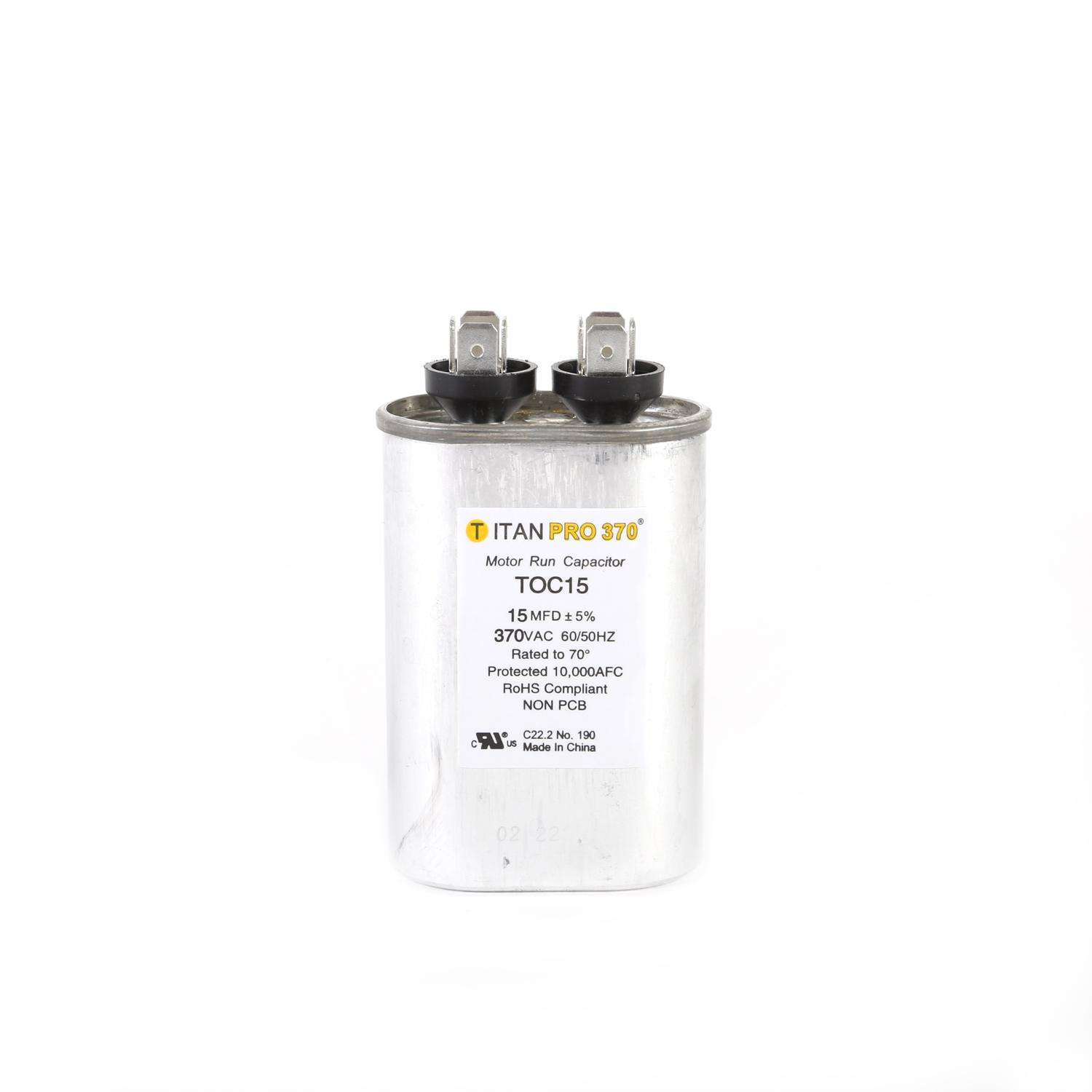 Packard Titan Pro 15 MFD 370 V Oval Run Capacitor Ace Hardware