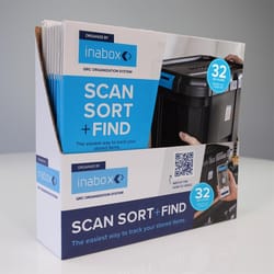 Inabox 8.26 in. H X 8.85 in. W Square Black Labels 32 pk