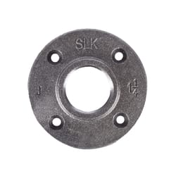 STZ Industries 1-1/4 in. FIP each Black Malleable Iron Floor Flange