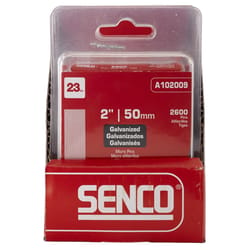 Senco 2 in. L X 23 Ga. Straight Strip Galvanized Micro Pins 2600 pk