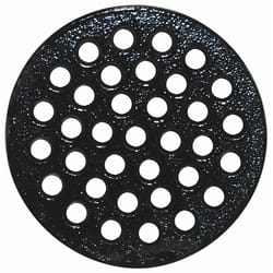Sioux Chief 6-1/4 in. Epoxy Coated Black Round Cast Iron Floor Drain Strainer