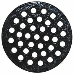 Sioux Chief 6-1/4 in. Epoxy Coated Black Round Cast Iron Floor Drain Strainer