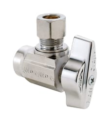 BrassCraft 1/2 in. CTS X 3/8 in. CTS Brass Shut-Off Valve