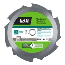 Exchange-A-Blade 7-1/4 in. D X 5/8 in. Carbide Fiber Cement Blade 6 teeth 1 pk