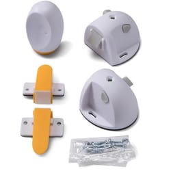 Safety 1st White Plastic Magnetic Cabinet Locks 3 pc