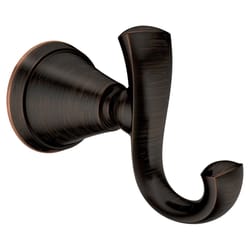 Moen Tiffin 2-5/8 in. L Mediterranean Bronze Robe Hook