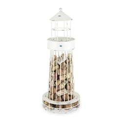 TWINE Seaside 120 oz White Metal Cork Holder