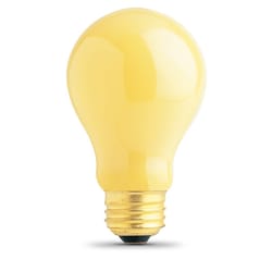 Feit 60 W A19 Specialty Incandescent Bulb E26 (Medium) Yellow 2 pk