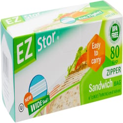 EZ-Stor Clear Storage Bag 80 pk