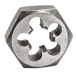 Century Drill & Tool Carbon Steel Metric Hexagon Die 16.0 X 1.50 1 pc