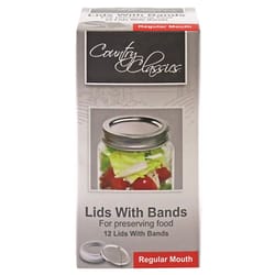 Country Classics Regular Mouth Canning Lids and Bands 12 pk