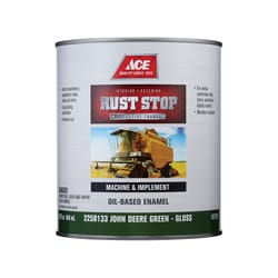 Ace Rust Stop Indoor/Outdoor Gloss John Deere Green Oil-Based Rust Prevention Paint 1 qt