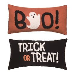 Transpac 7 in. Boo or Trick or Treat Pillow