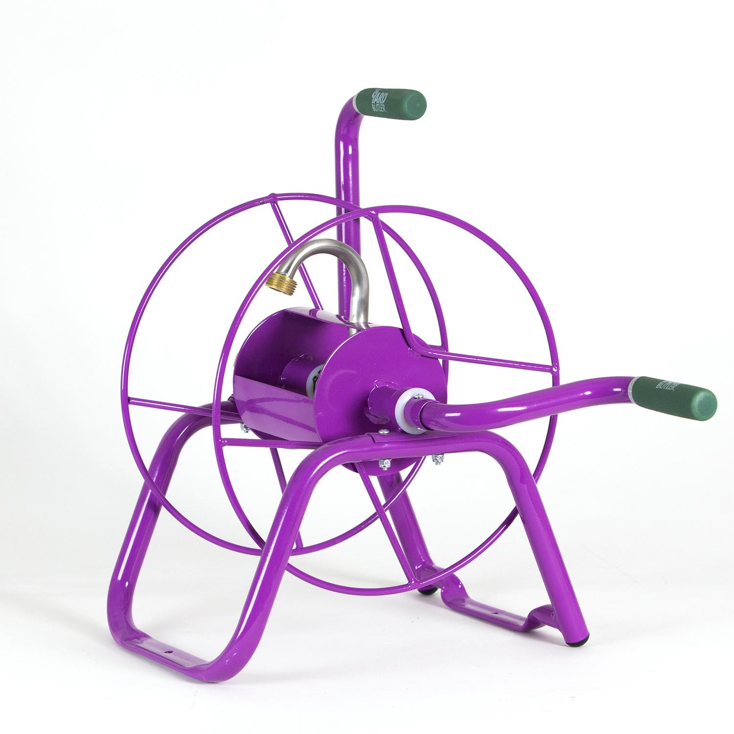 Yard Butler 75 ft. Purple Free Standing Hose Reel Yard Butler 75 ft. Purple Free Standing Hose Reel