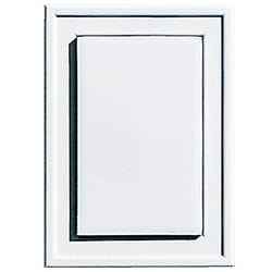 Builders Edge 6 in. H X 1 in. L Prefinished White Vinyl Mini Mounting Block