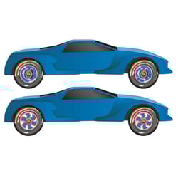 PineCar Dry Transfer Decal Multicolored