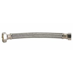 Fluidmaster 3/8 in. Compression X 1/2 in. D FIP 12 in. Braided Stainless Steel Supply Line