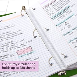 Bazic Products 1.5 in. W X 10.39 in. L 3-Ring Green View Binder