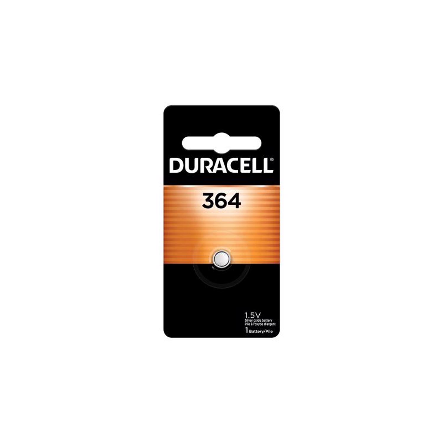Photos - Circuit Breaker Duracell Silver Oxide 364 1.5 V 19 mAh Electronic/Watch Battery 1 pk D364B 