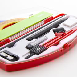 Bazic Products 10 in. Math Tool Set with Protractor 11 pc