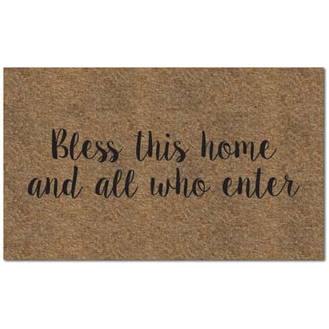 Americo Home Tan 24 In. x 60 In. Coir/Vinyl Door Mat