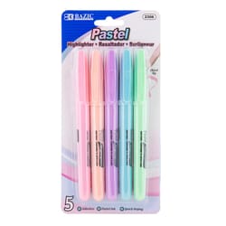 Bazic Products Assorted Chisel Tip Highlighter 4 pk