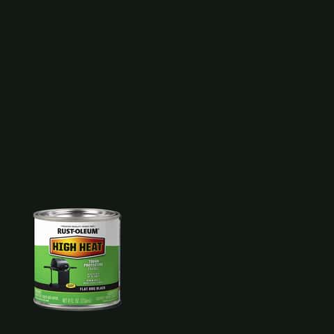 Rust-Oleum Specialty Satin BBQ Black Oil-Based High Heat Enamel 0.5 pt ...