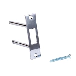 Tuff Strike 1.25 in. H X 4.75 in. L Satin Nickel Steel Deadbolt Strike