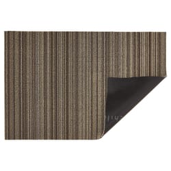 Chilewich 24 in. W X 72 in. L Brown Stripe PVC Vinyl Runner Mat