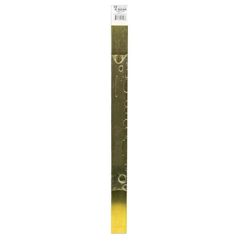 K&S Metal | Flat Brass Strip pack of 3