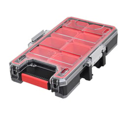 Ace 14.76 in. W X 3.15 in. H Storage Organizer Metal/Plastic 8 compartments Black/Red