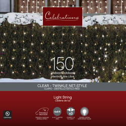 Celebrations Incandescent Clear 150 ct Net Christmas Lights 6 ft.