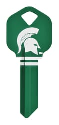 Hillman Michigan State Spartans Painted Key House/Office Universal Key Blank Single