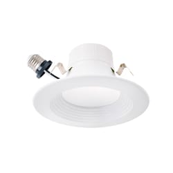 MaxLite White 4 in. W LED Recessed Downlight 8 W