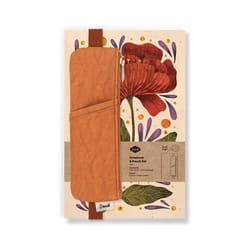 Denik 5 in. W X 8 in. L Multicolored Burgundy Bloom Layflat Notebook