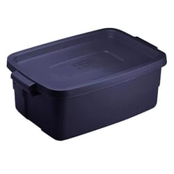 Rubbermaid Roughneck 3 gal Navy Storage Box 7 in. H X 10.625 in. W X 15.687 in. D Stackable