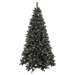 Holiday Bright Lights 1-2 Tree 7 ft. Full LED 500 ct Frost Pine Color Changing Christmas Tree