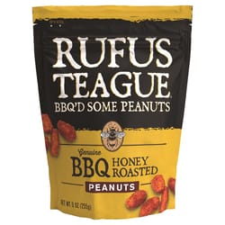 Rufus Teague Snacks Honey BBQ Peanuts BBQ Honey Roasted Peanuts 9 oz Bagged