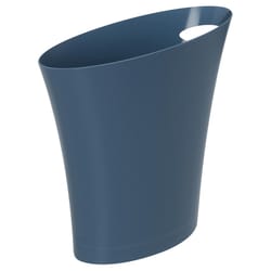 Umbra 2 gal Blue Polypropylene Modern Trash Can