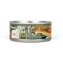 Taste of the Wild Rocky Mountain Adult Roasted Venison and Salmon Minced Cat Food Grain Free 5.5 oz