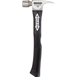 Stiletto 10 oz Smooth Face Claw Hammer 14.5 in. Titanium Handle