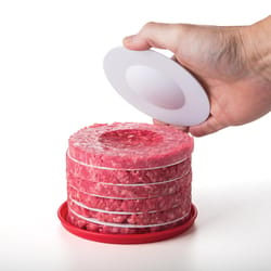 Progressive Prepworks Clear/Red/White Plastic Burger Press