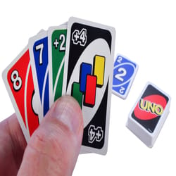 World's Smallest Uno Card Game Multicolored 110 pc