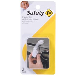 Safety 1st White Plastic Custom Fit All Purpose Strap 2 pk