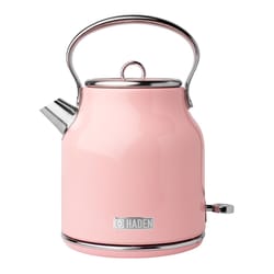 Haden Pink Retro Stainless Steel 1.7 L Electric Tea Kettle