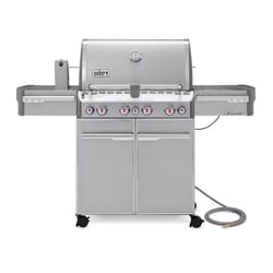 Weber Summit S-470 4 Burner Natural Gas Grill Stainless Steel